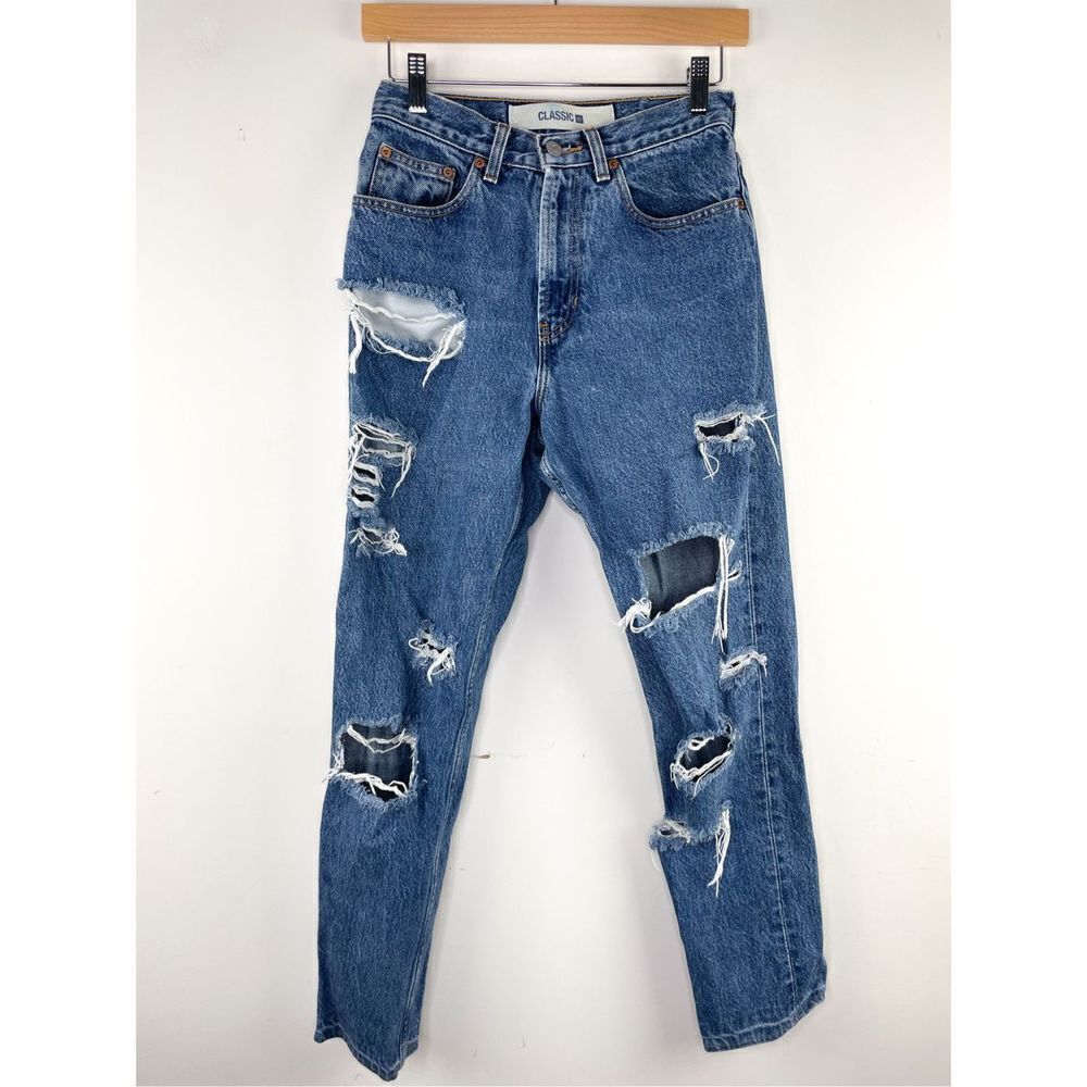 Classic Gap Highly‎ Distressed Vintage Jeans Size 4